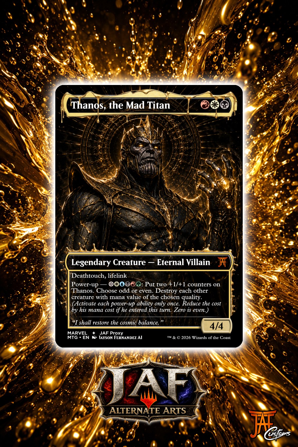 マジック：ザ・ギャザリング MTG Marvel Tales Thanos The Mad Titan