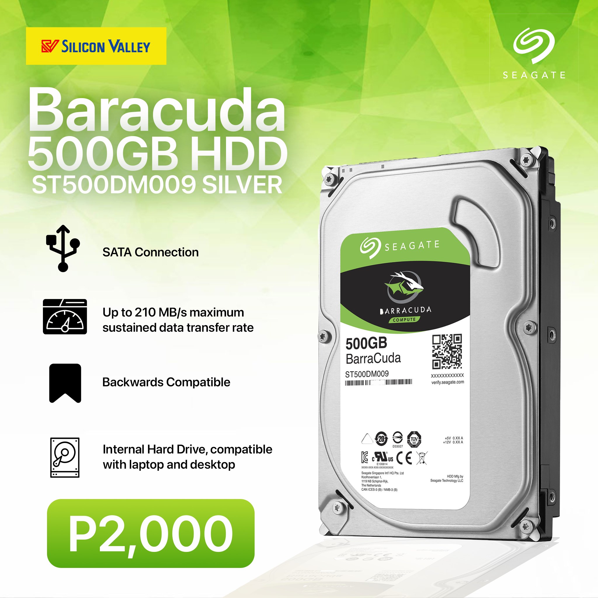 I-O DATA SSD 1TB & Seagate HDD 500GB