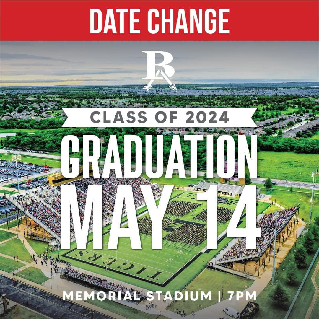 GRADUATION DATE CHANGE‼️ After... - Broken Arrow High School | Facebook