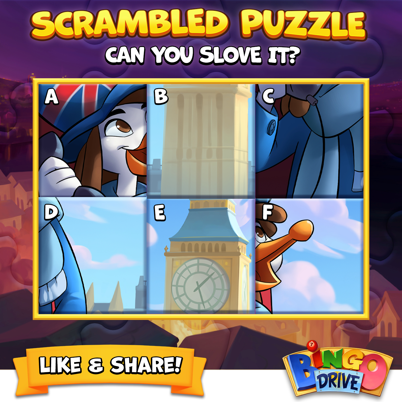 Bingo - 🧩 Scrambled Puzzle! 🧩 Daubers, the puzzle pieces are all mixed ...