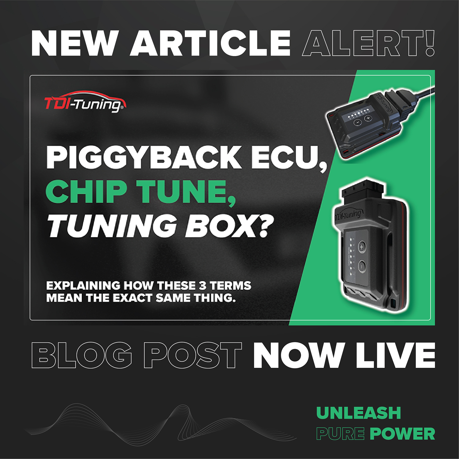 TDI - Tuning Boxes, Chip Tuning, Piggyback ECUs—different names, same ...