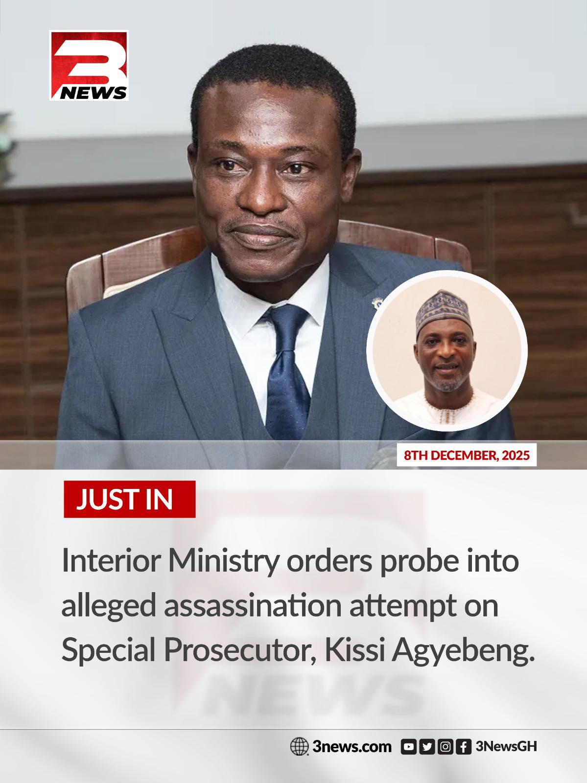 TV3 Ghana - Interior Ministry directs a probe into an... | Facebook