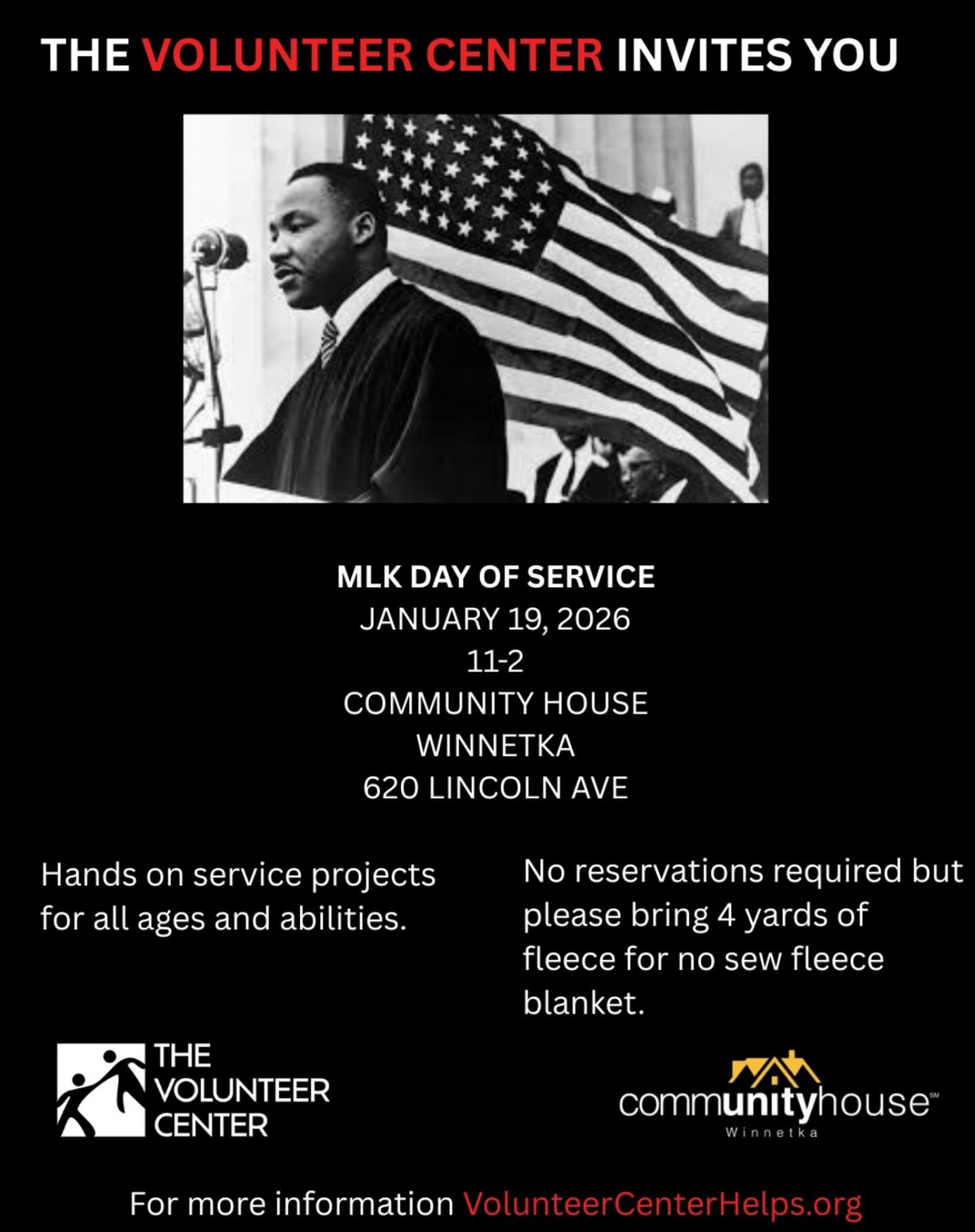 New - 💙Save the Date 💙 Join us for a meaningful MLK Day of Service as ...