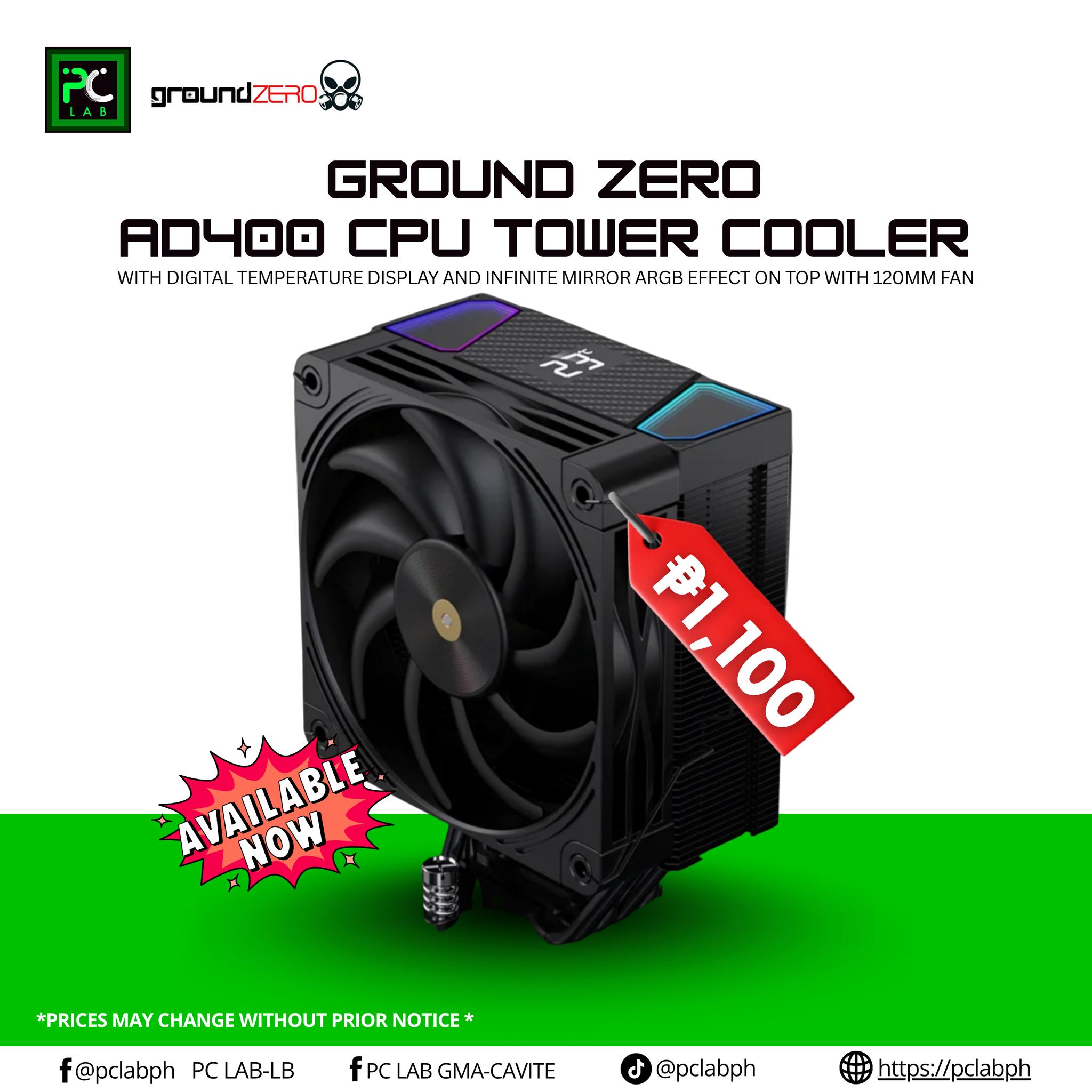 PC LAB - Ground Zero AD400 CPU Tower Cooler now available... | Facebook