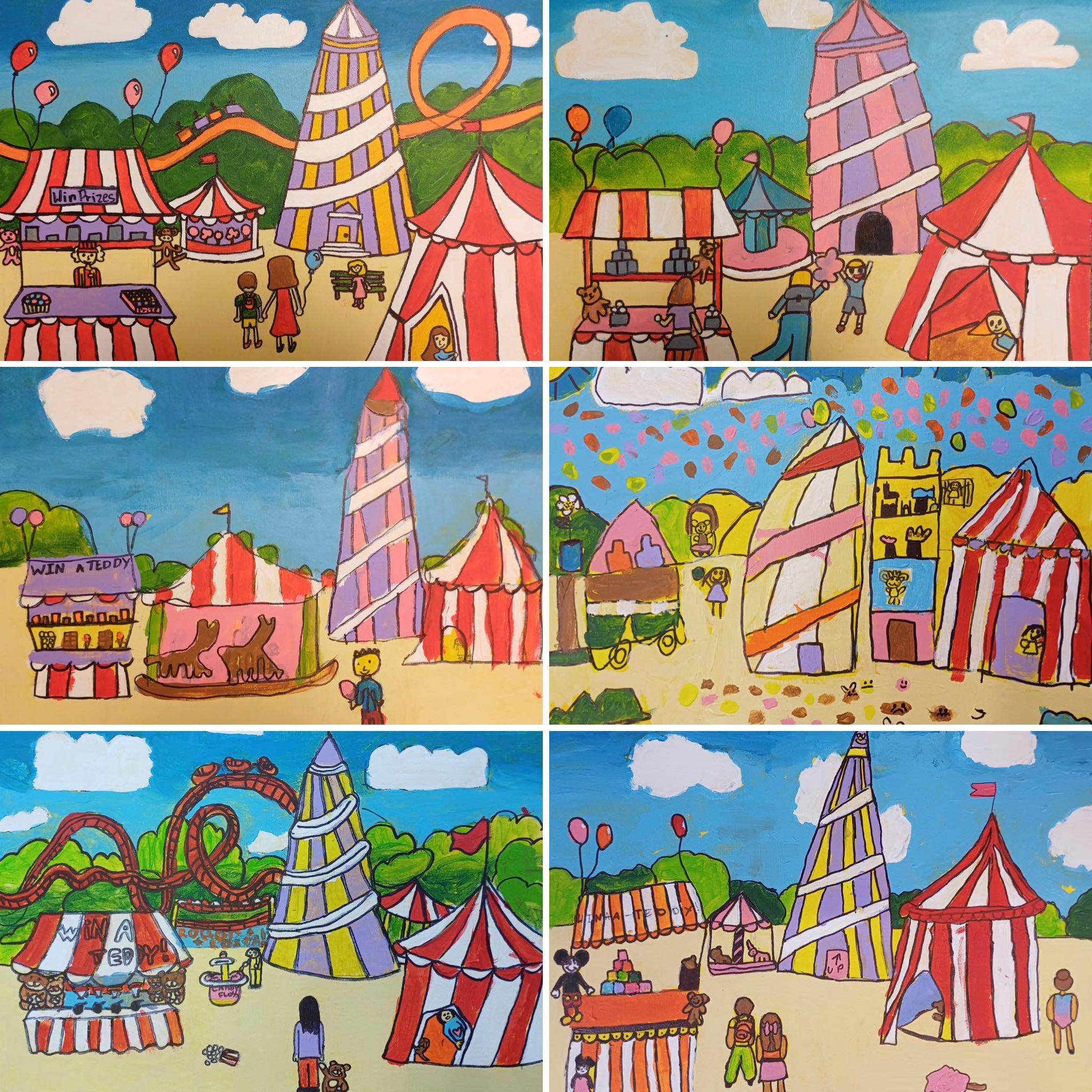 ArtShed - Love these kids versions of our ‘Fairground’ project! | Facebook