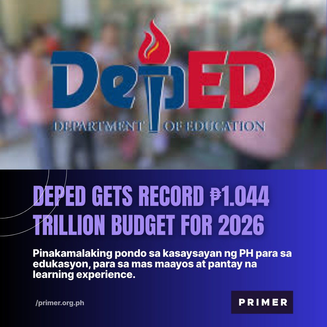 PRIMER - Inaprubahan ng Senado ang ₱1.044 trilyon na pondo para sa ...