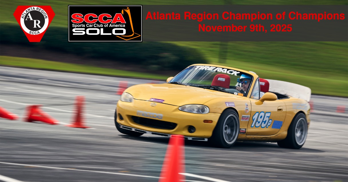 Registration is now open! From Oct... - Atlanta Region SCCA | Facebook