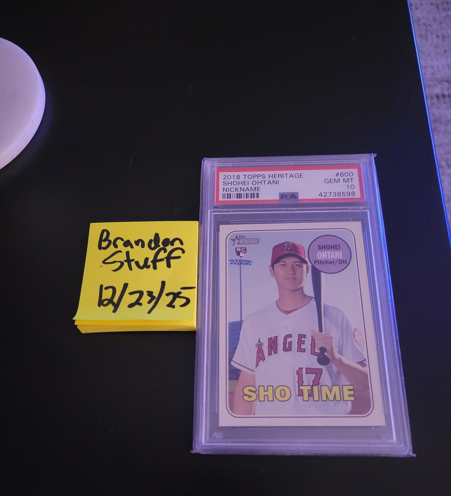 2018 TOPPS FINEST SHOHEI OHTANI AUTOGRAPH ROOKIE RC Baseball Card
