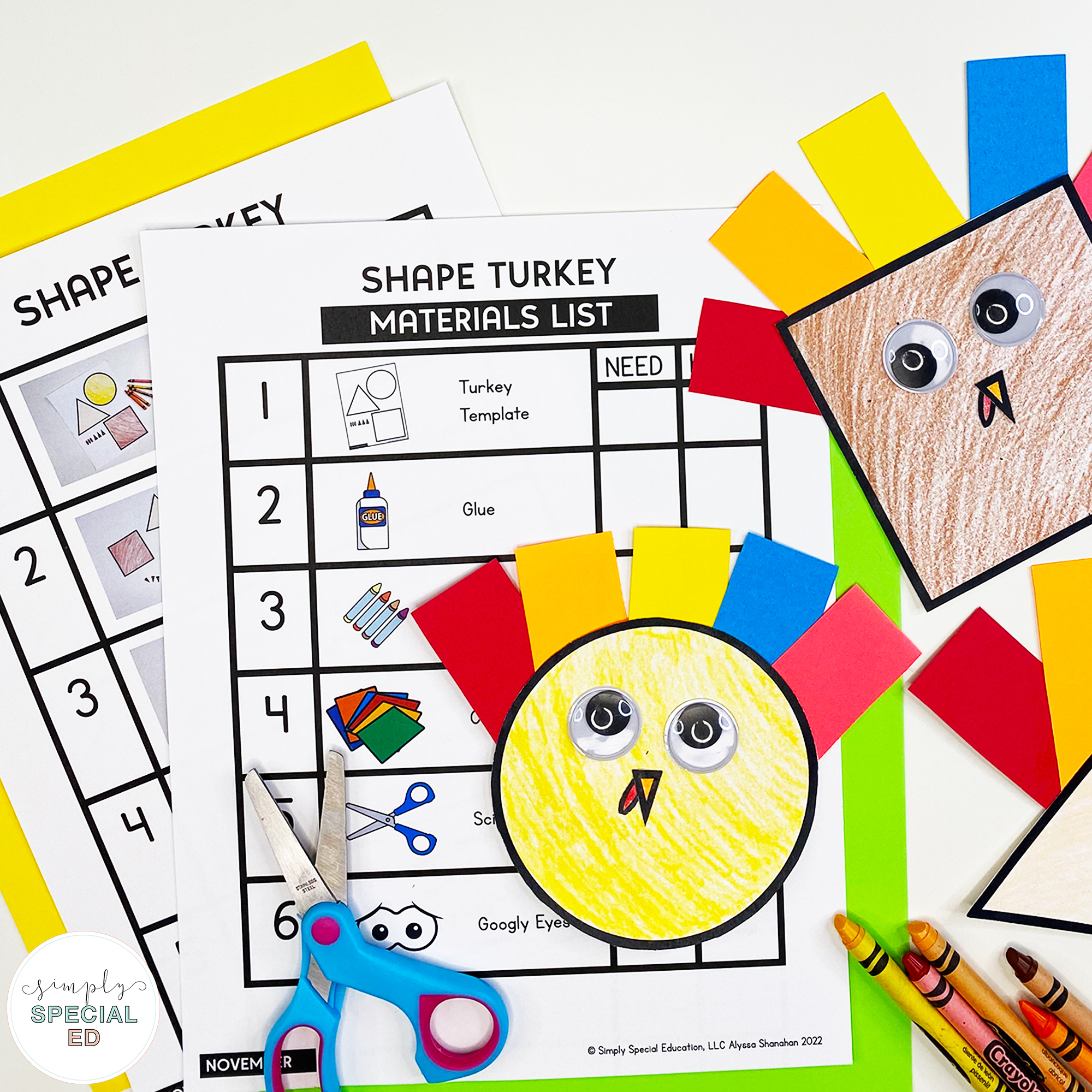 🦃 Thanksgiving Visual Crafts for Your... - Simply Special Ed | Facebook