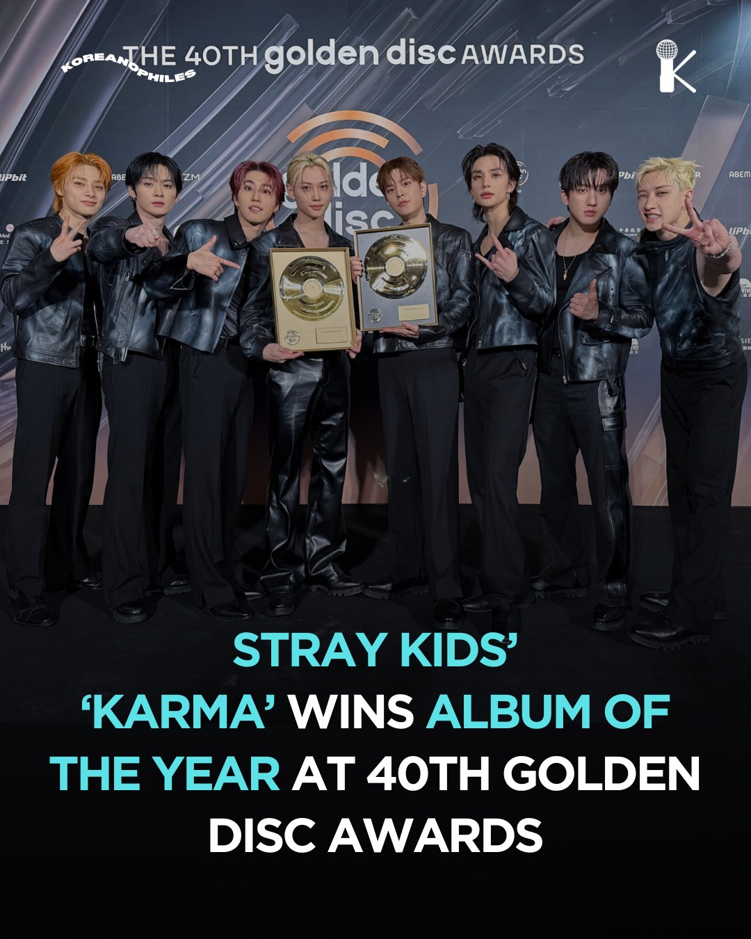 Stray Kids win Album of the Year at Golden Disc Awards