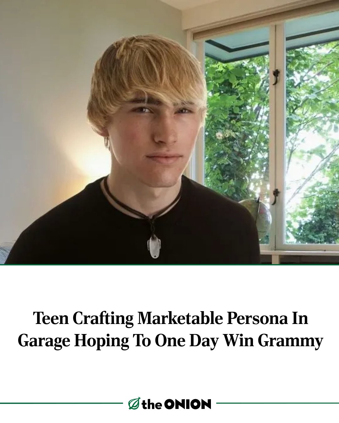 The Onion - Teen Crafting Marketable Persona In Garage Hoping To One ...