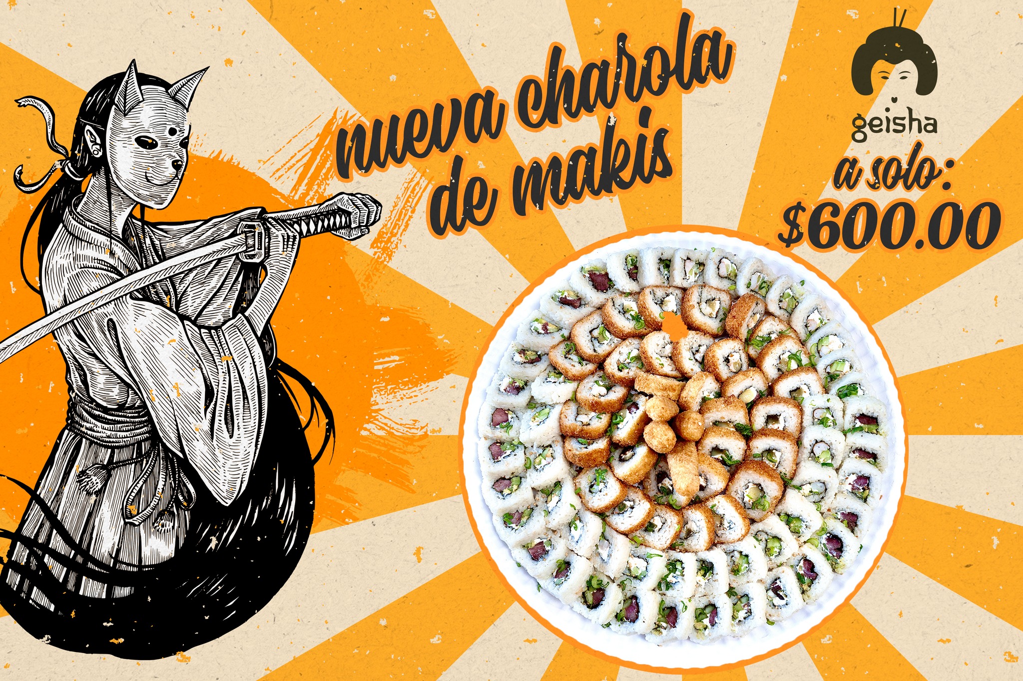 Geisha Sushi Bar - ¿Tienes una reunión y no quieres preparar la comida ...