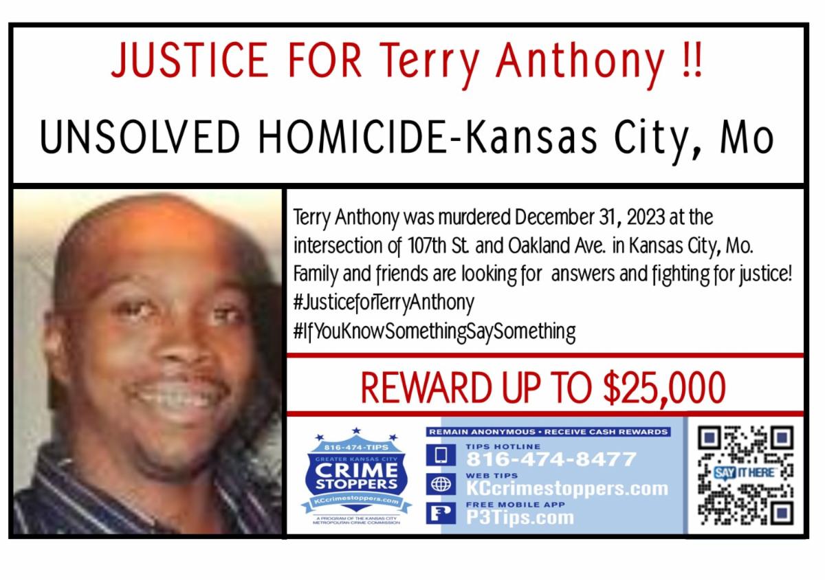 Corey's - Terry Anthony 2023 Unsolved KCMO Homicide His Unniversary ...