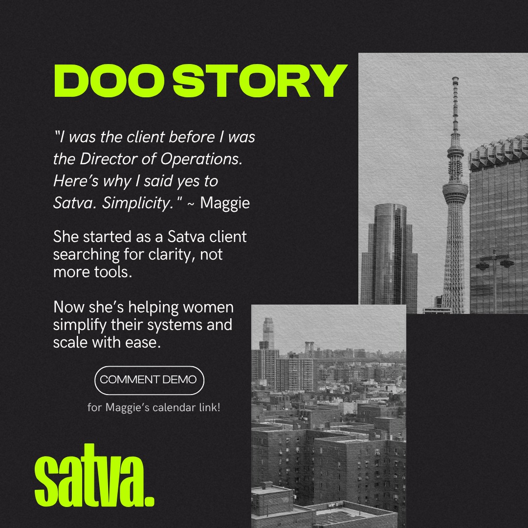 Satva.io - “I was the client before I was the Director of Operations ...