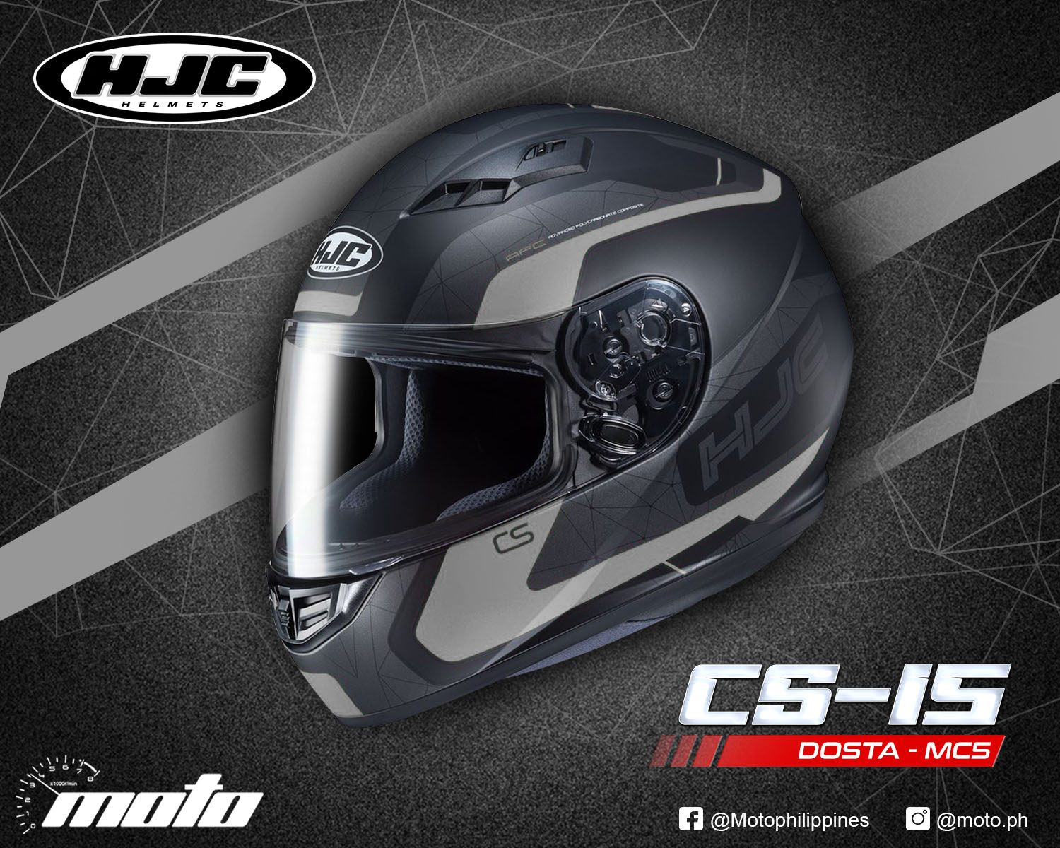 HJC CS-15 DOSTA Full Face Helmet Available in selected Moto Stores