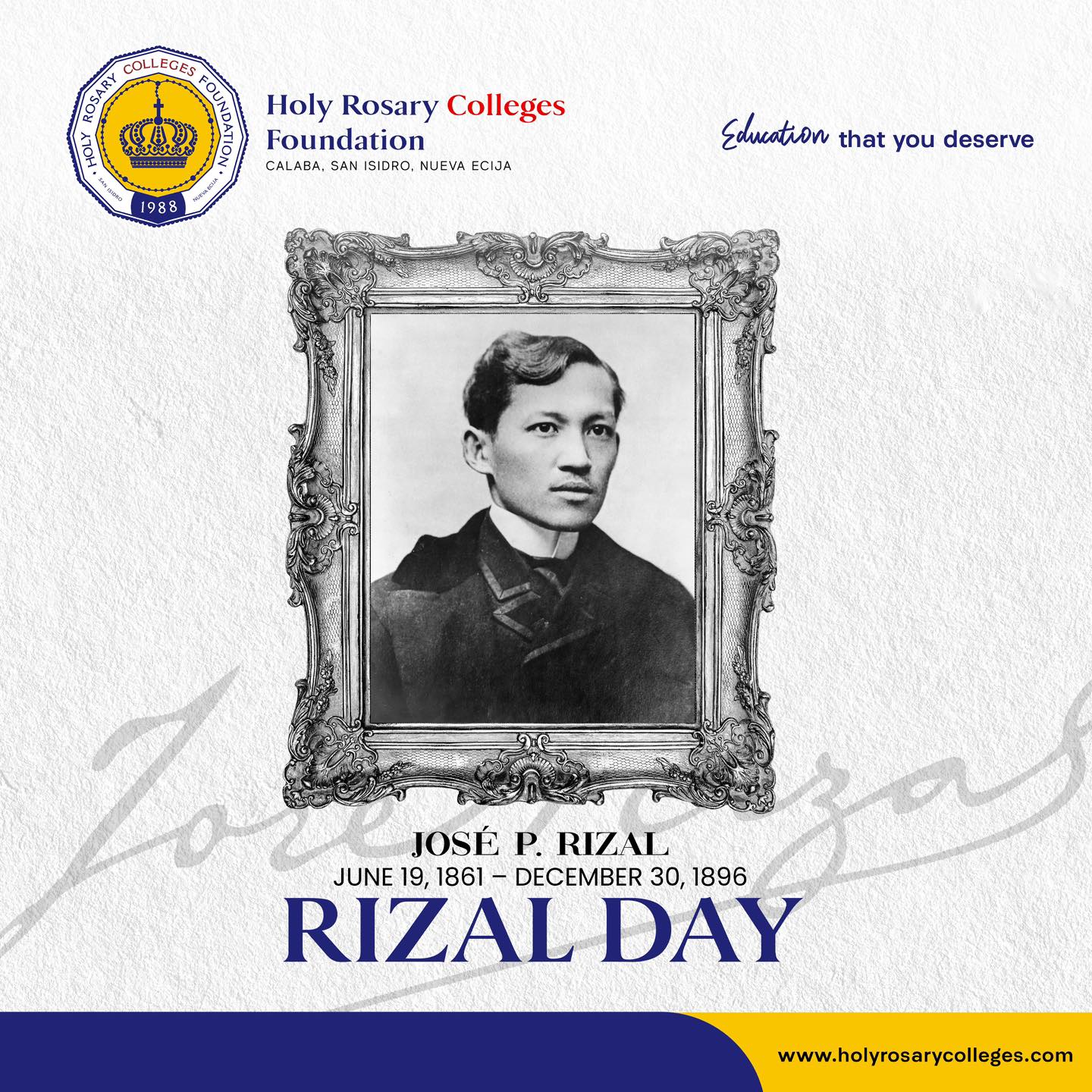 Holy Rosary Colleges Foundation - Unveiling of the Official Founding ...