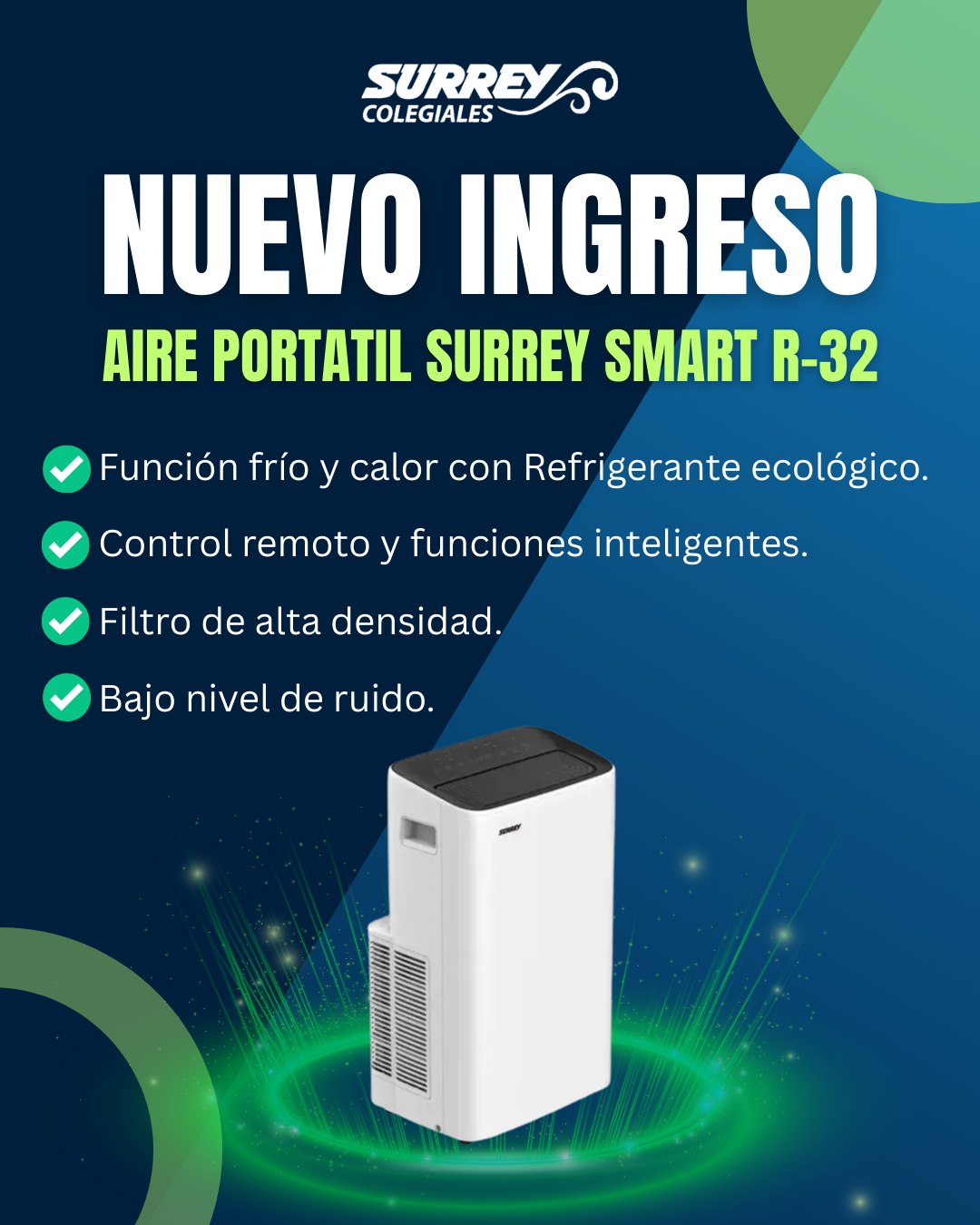 Surrey - ¡Llegó el nuevo Aire Portatil Surrey Smart R-32! Lo que tenes ...