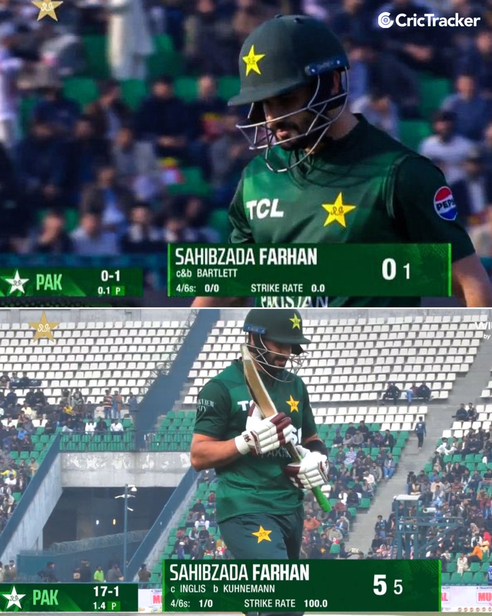 CricTracker - Back-to-back failures for Pakistan opener Sahibzada ...