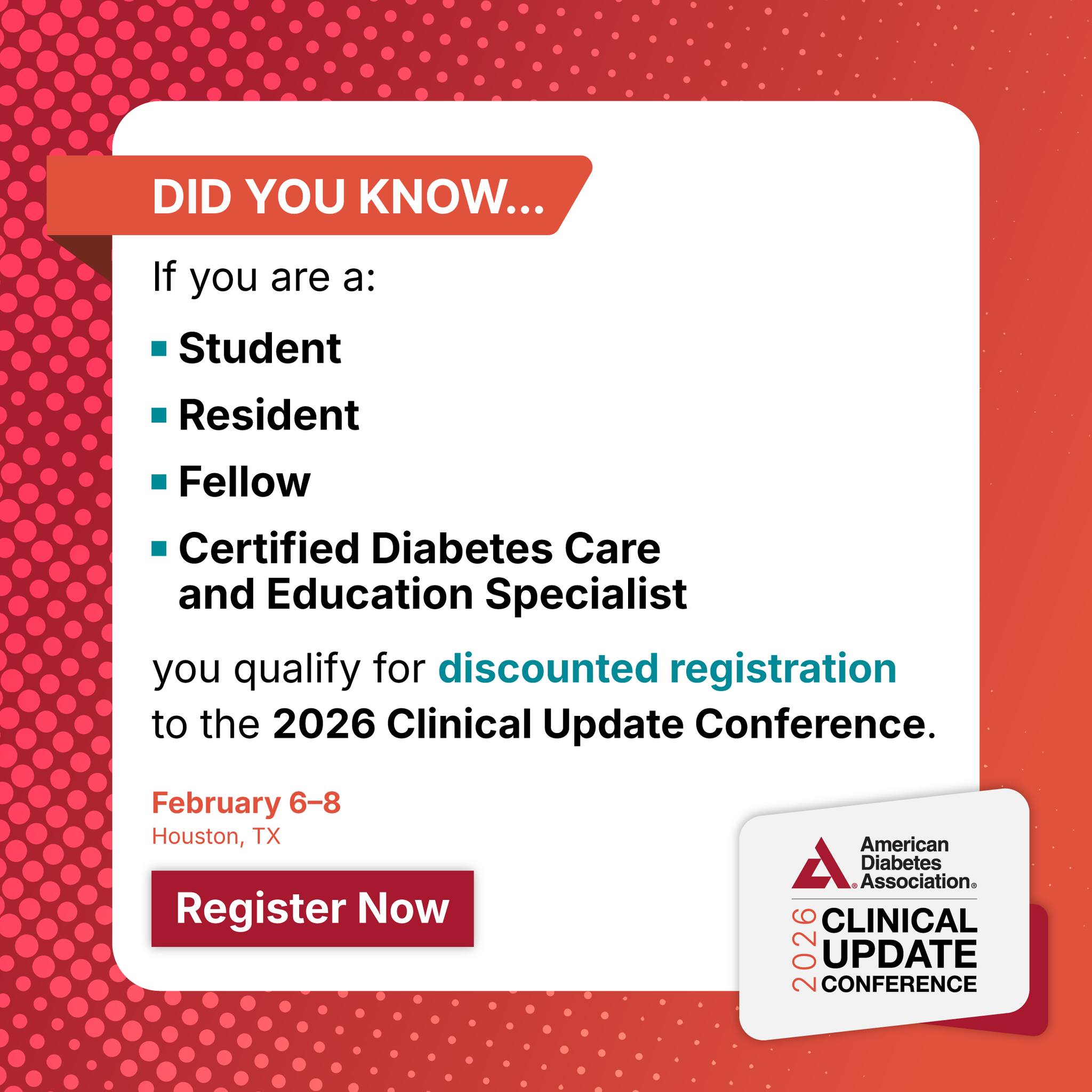 Registration... - American Diabetes Association – DiabetesPro | Facebook