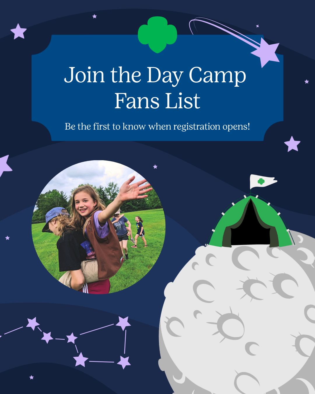 Girl - You should be on the 2026 Day Camp Fans List, to infinity and ...