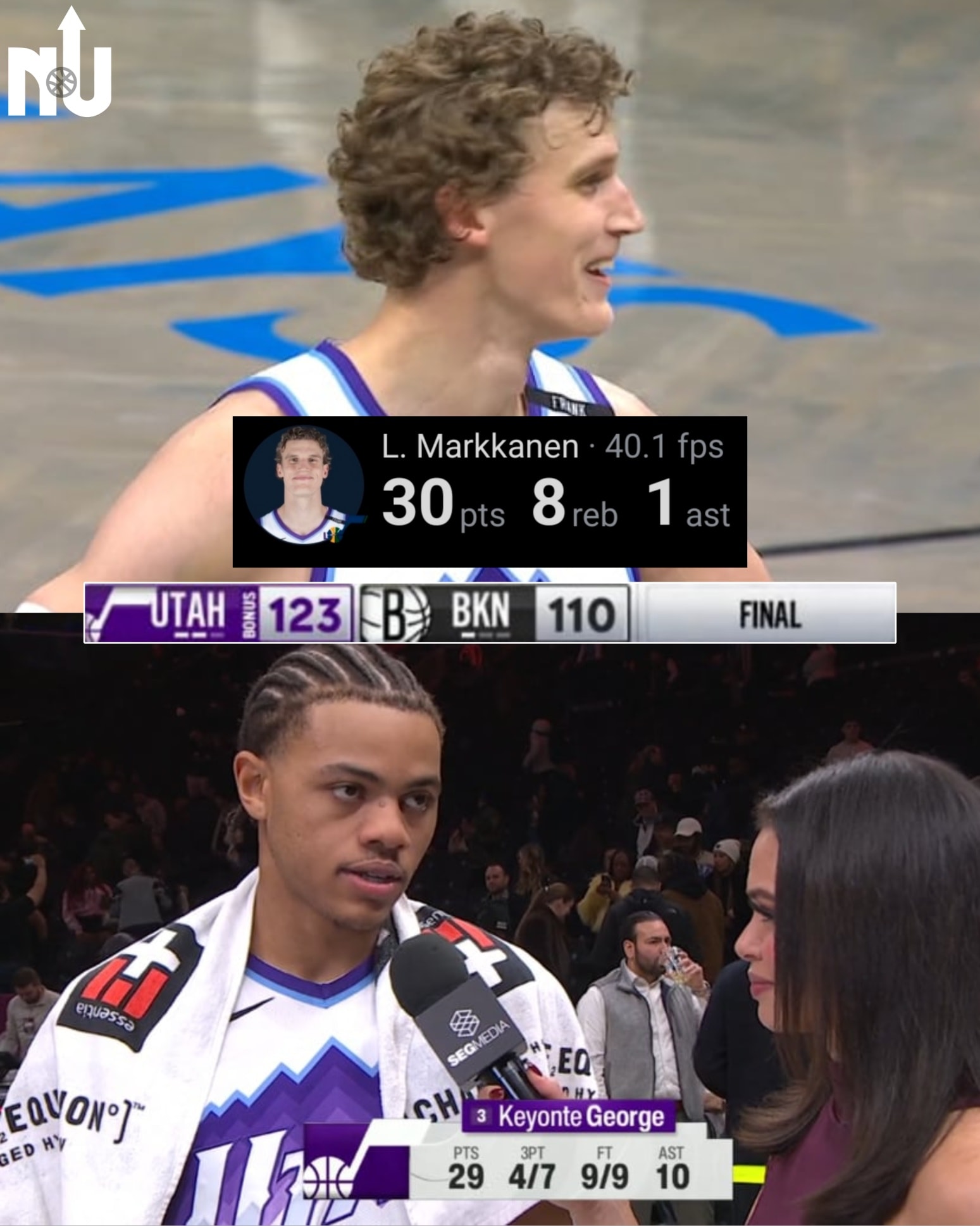 NBA - Lauri Markkanen & Keyonte George combined for 59 PTS to help the ...