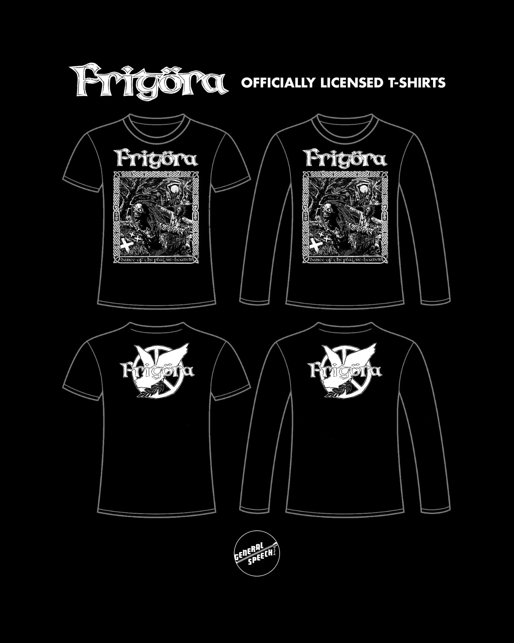 Pre-order frigOra officially licensed t-shirts and LPs