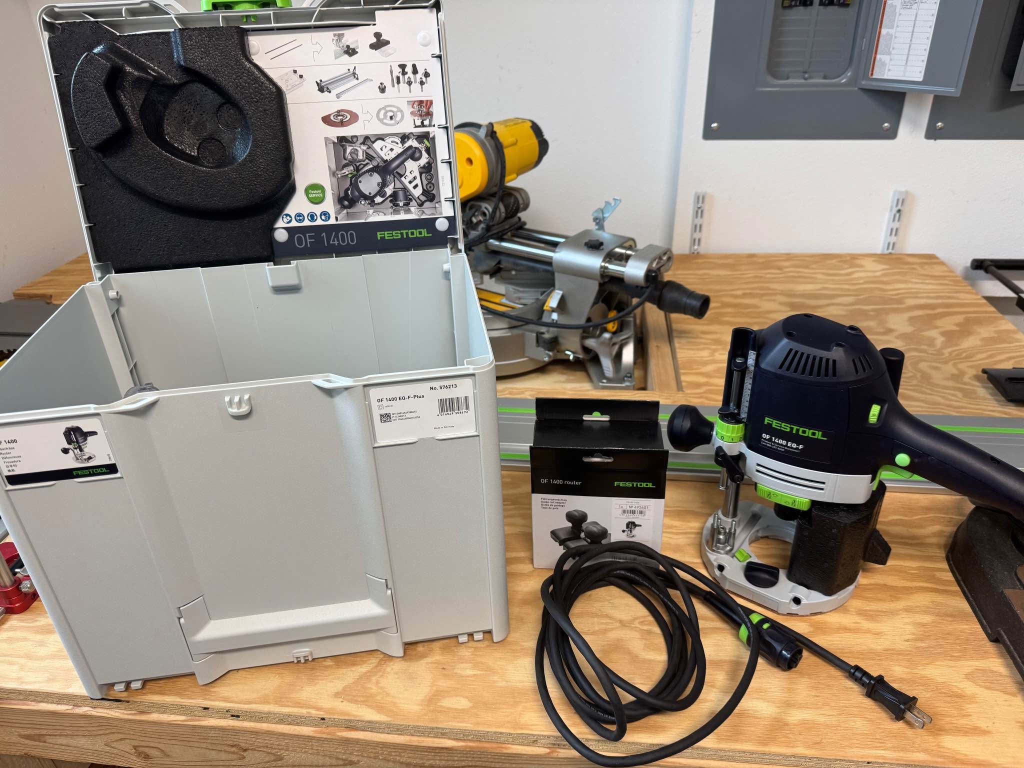 Festool OF1400 EQ-Plus Plunge Router w/ Systainer - Routers - Winter ...