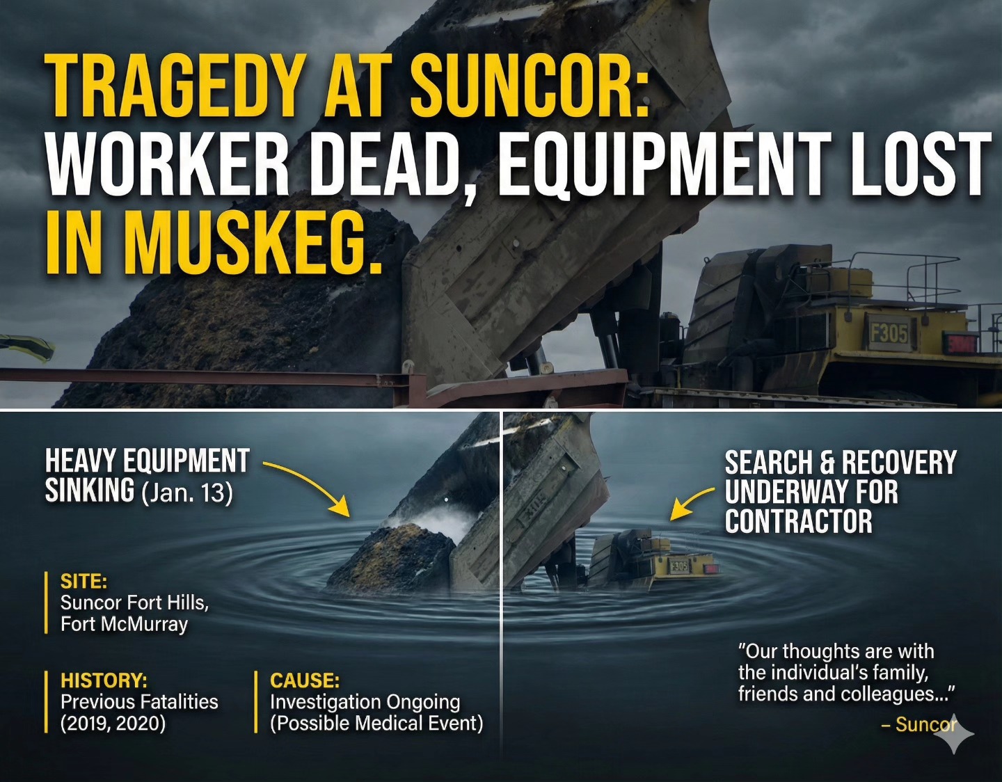 SuPaah - Suncor is searching for a worker's body after a fatal incident ...