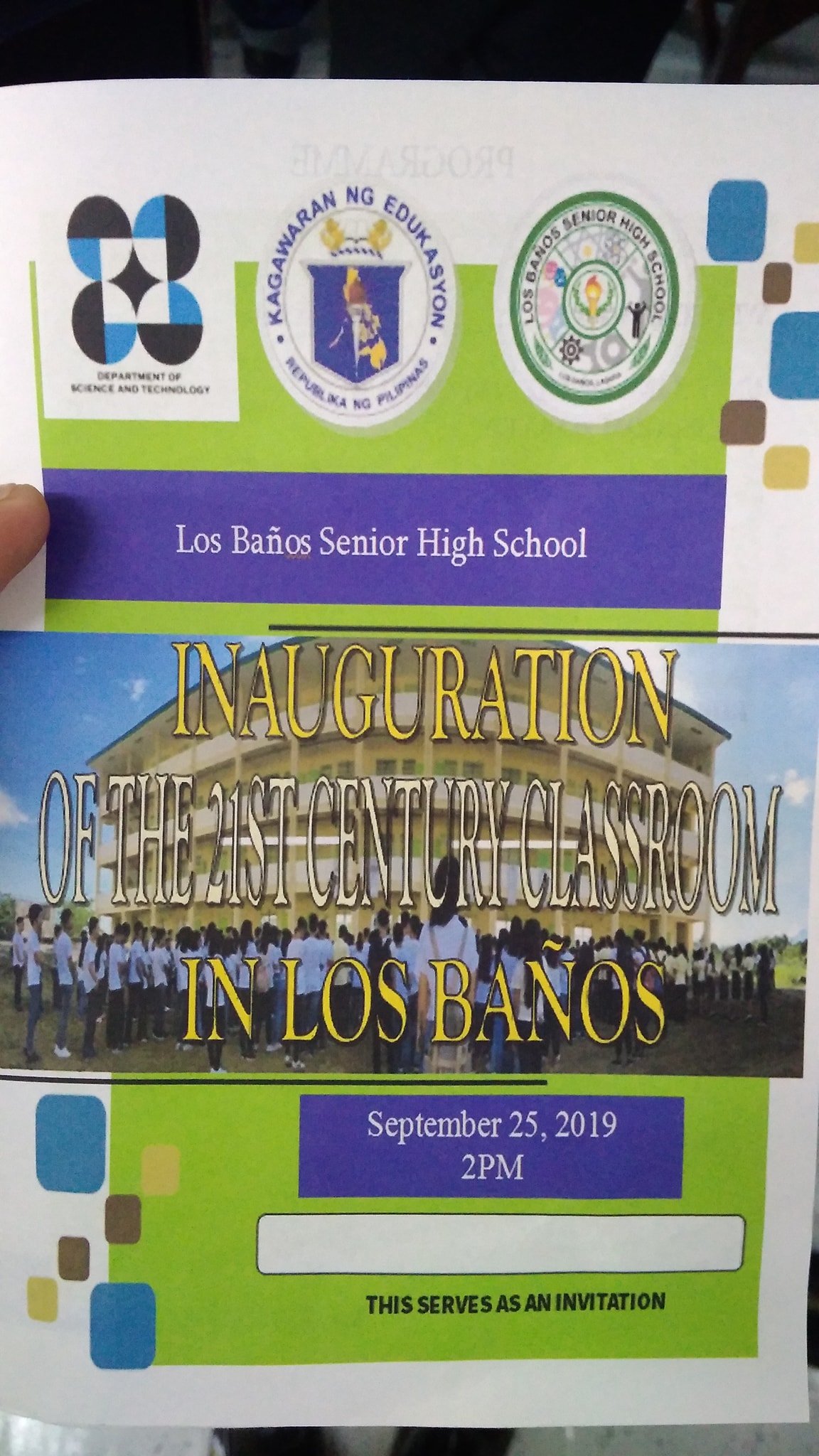 Los Baños Senior High School Inauguration of the 21st Century Classroom ...