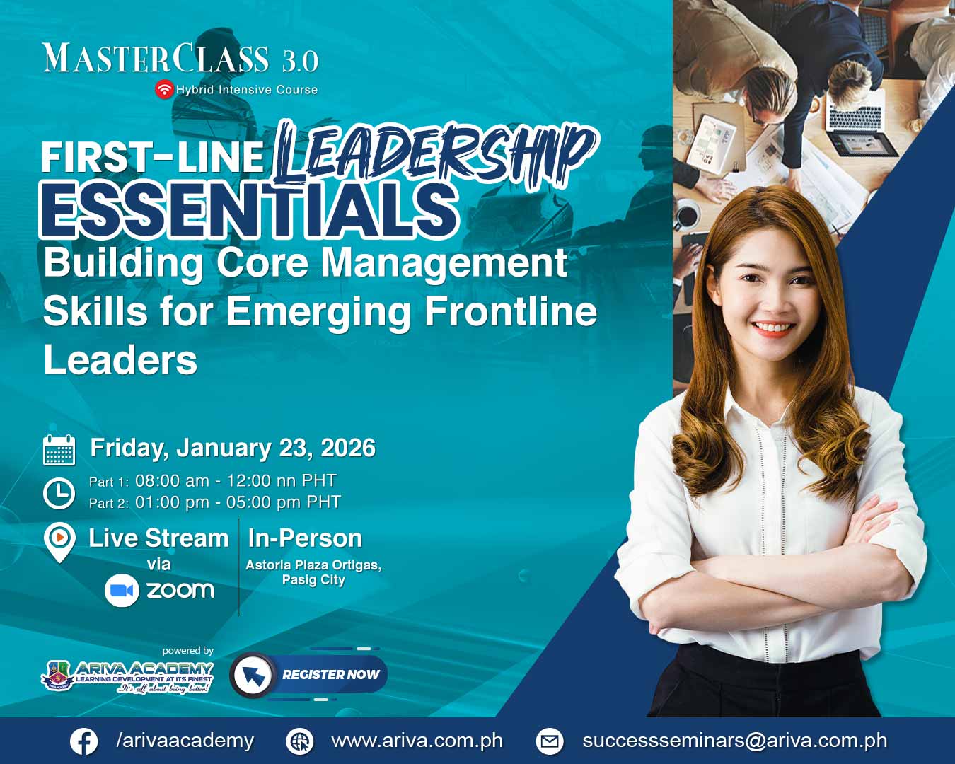 🚀👥📊 Advance First-Line... - ARIVA Academy Philippines, Inc. | Facebook