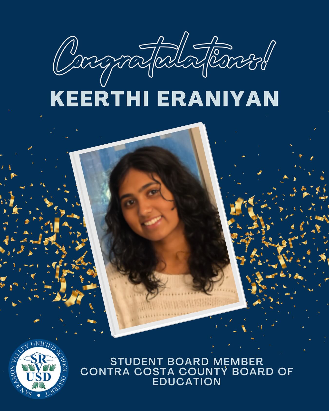 🎉Congratulations... - San Ramon Valley Unified School District | Facebook