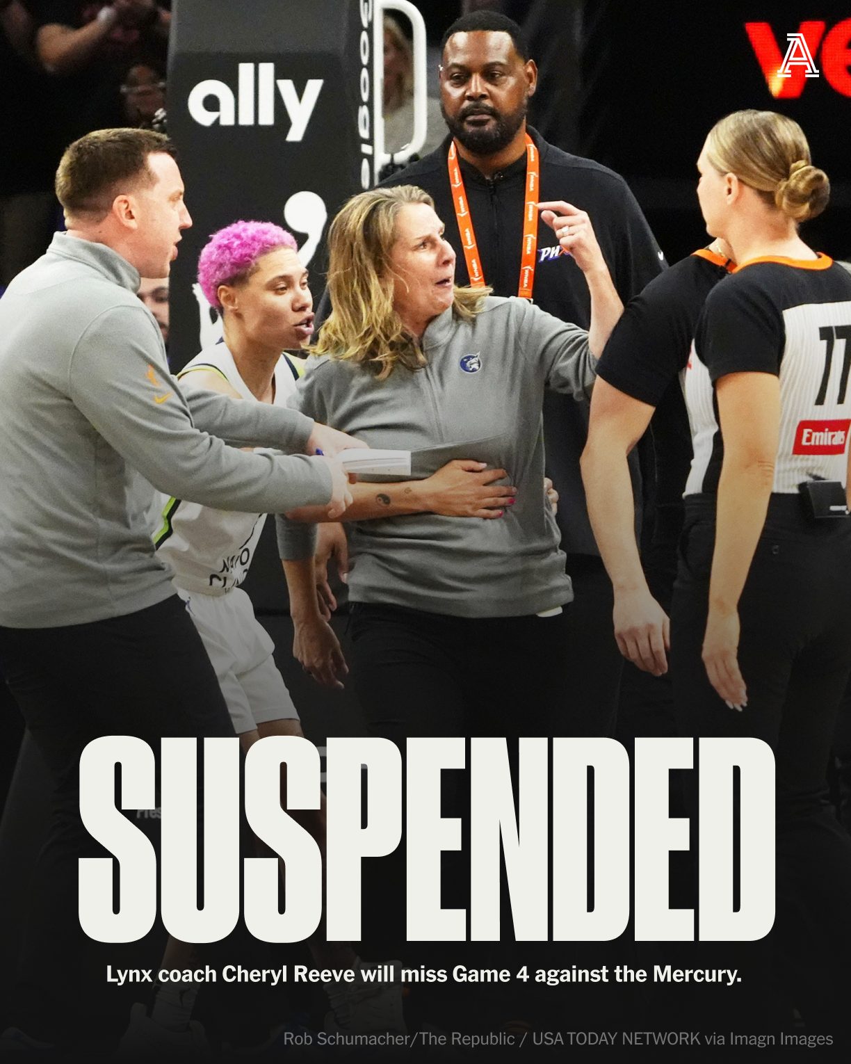 The Athletic - NEWS: Minnesota Lynx coach Cheryl Reeve has been ...