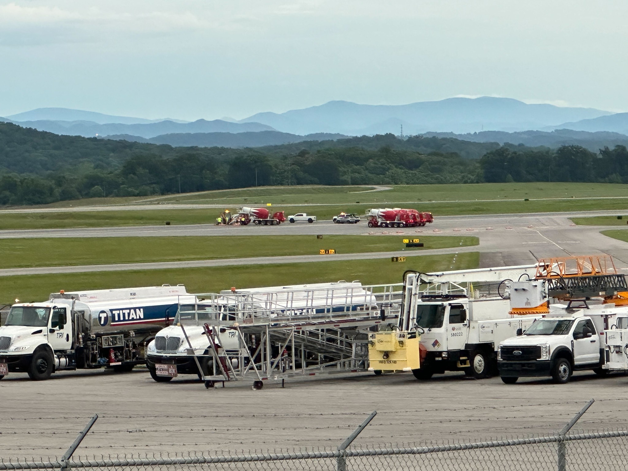 WJHL - Repair work is underway at the Tri-Cities Airport, where a