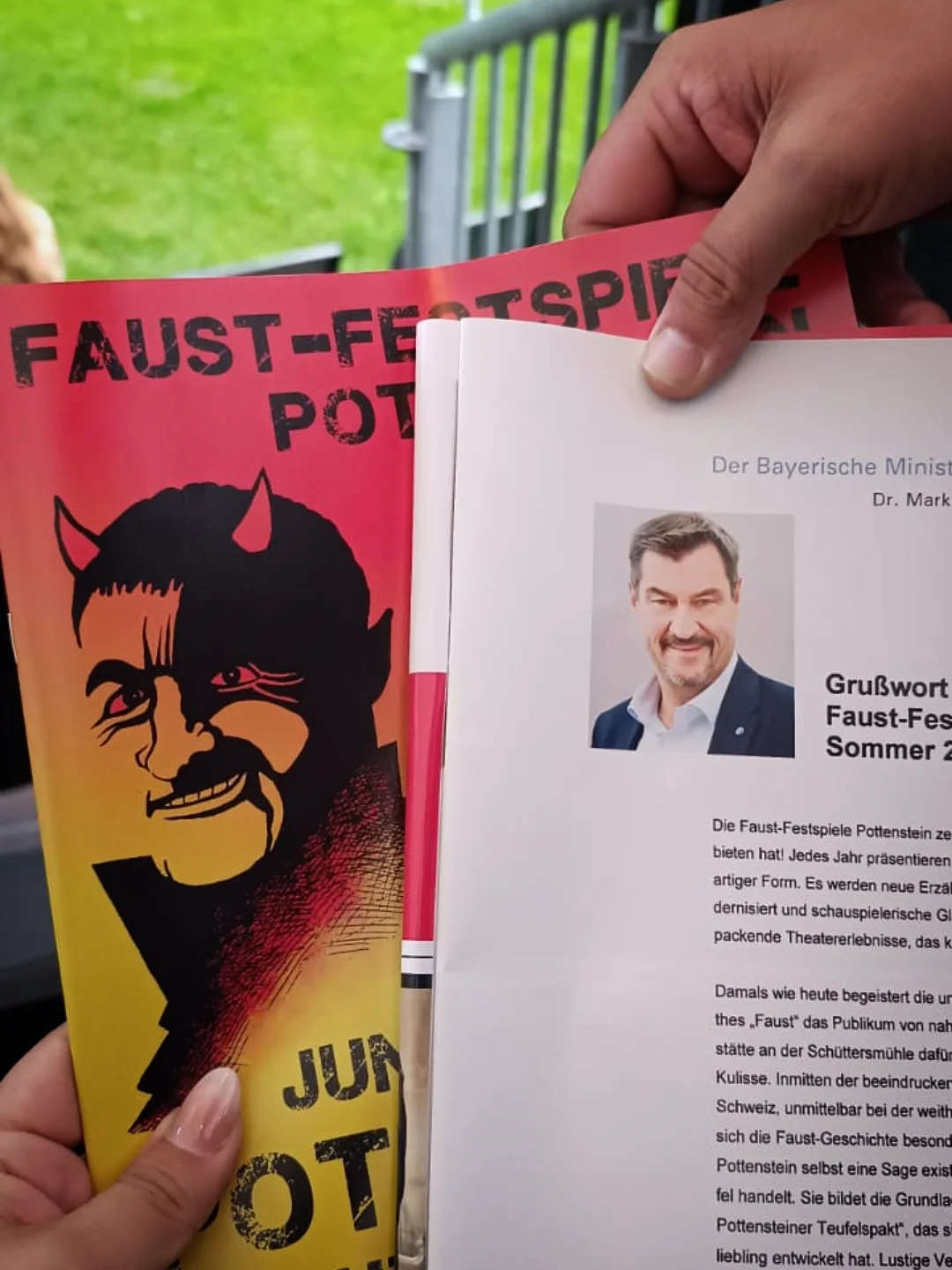 Faust-Festspiele - Bitte nicht verwechseln! ☝🏻 Links Uwe, unser ...