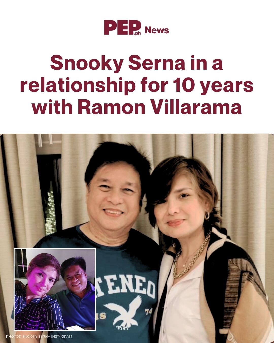 pep.ph - Snooky Serna on why she and Ramon Villarama are... | Facebook