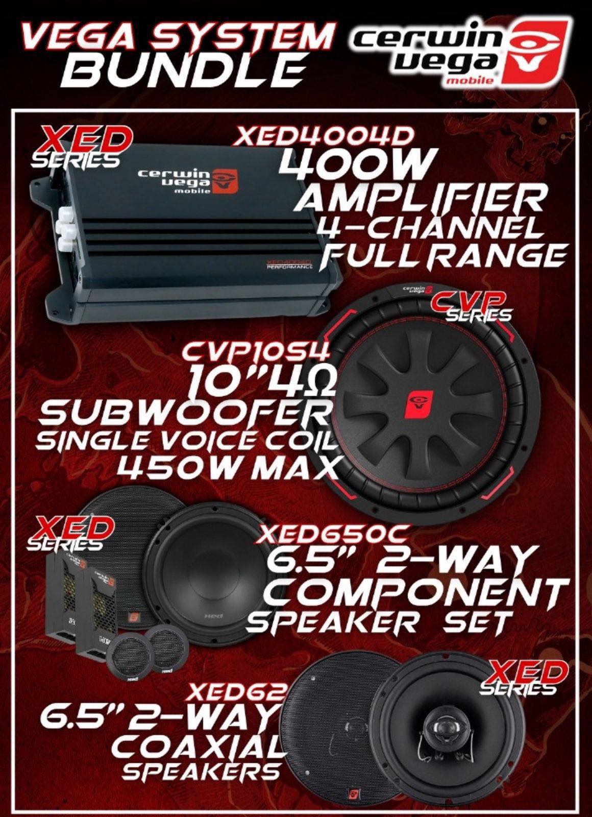 SAC - Cerwin Vega Combo bundle deal!! From R12999 depending on vehicle ...