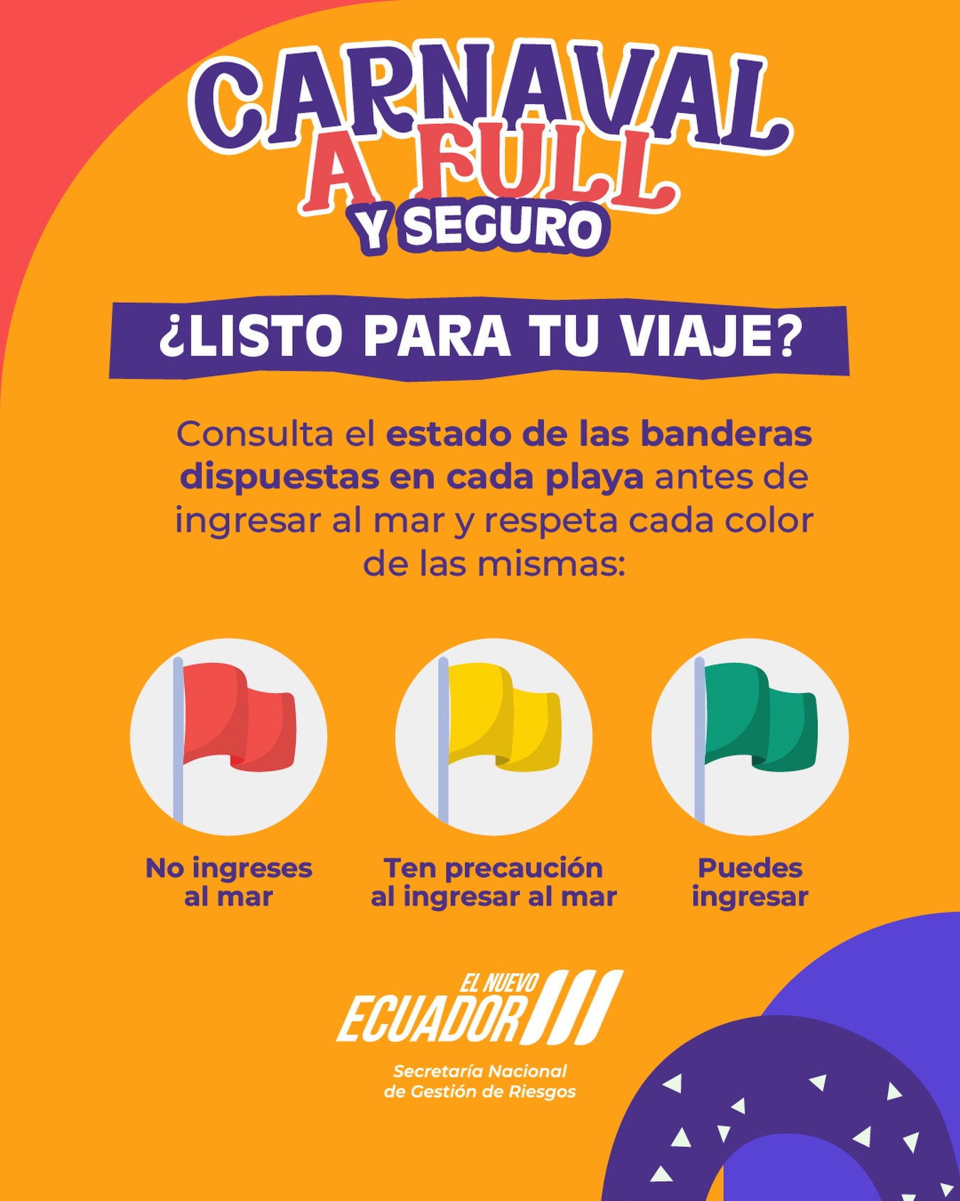 Riesgos - 🌊 Antes de ingresar al mar, revisa el color de bandera en tu ...