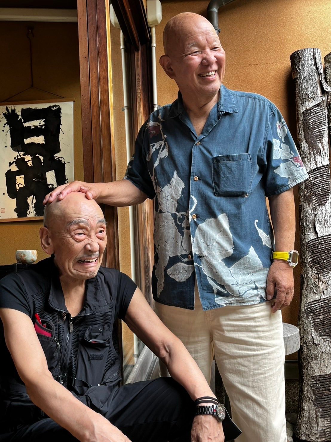篠原勝之　茶器　茶碗　ガラス　金　クマさん　直筆