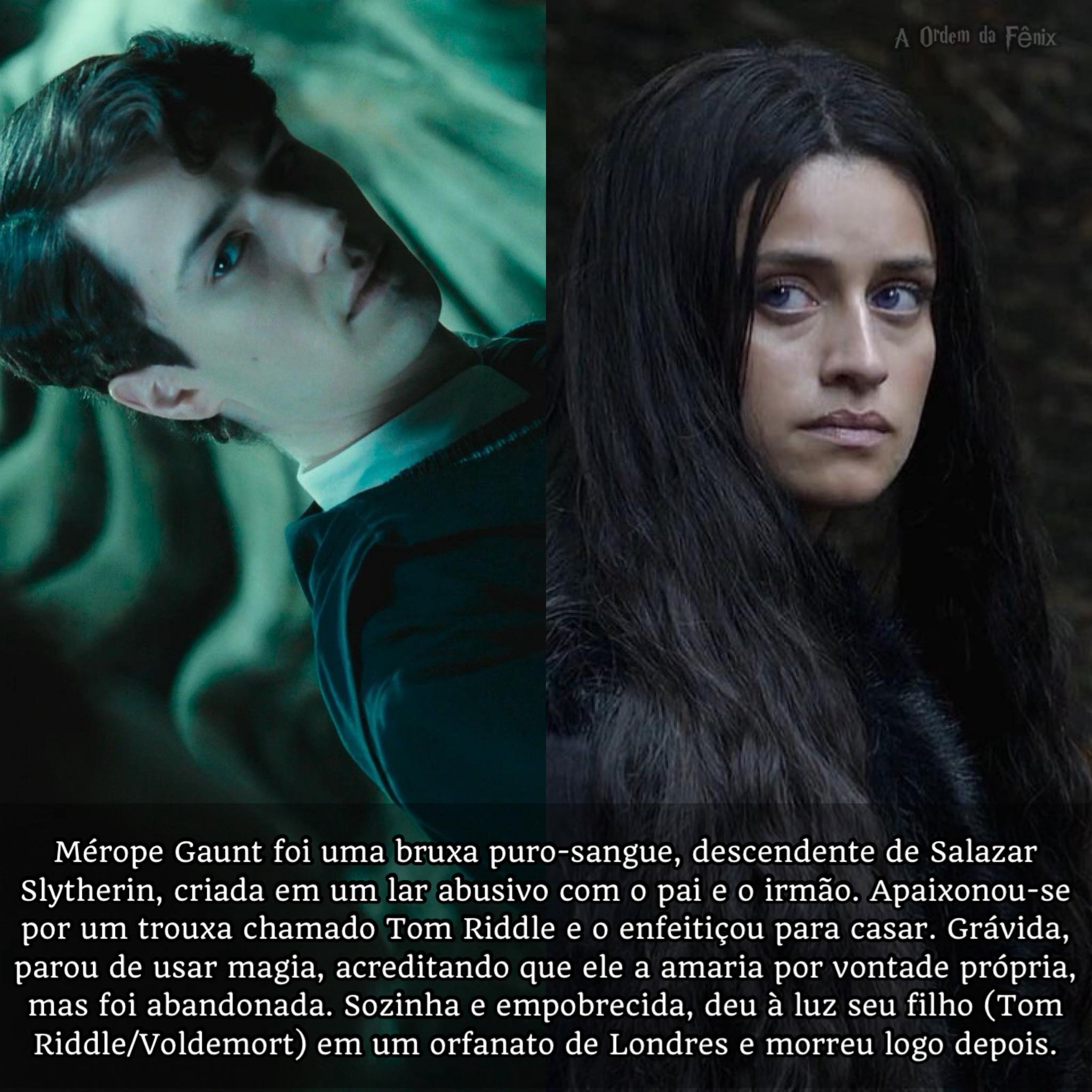 Mérope Gaunt, mãe de Voldemort (Tom... - A Ordem da Fênix ϟ | Facebook