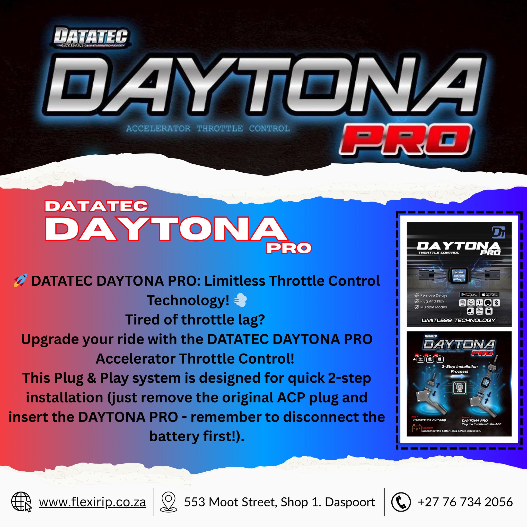 🚀 DATATEC DAYTONA PRO: Limitless Throttle Control Technology! 💨 Tired ...