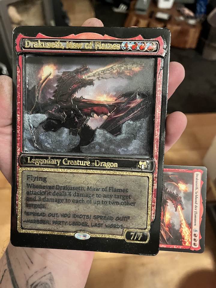 mtg are oversized cards legal Oversize Card Sleeves 3.6 inch x 5.1 inch (91 mm x 130 mm), Fit for Plane Chase Cards, Dr. Who Commander Deck, Large Card Sleeves : Toys & Games the Fateshifter controlled by the next player in the chosen direction.Aminatou Do giant magic cards have
