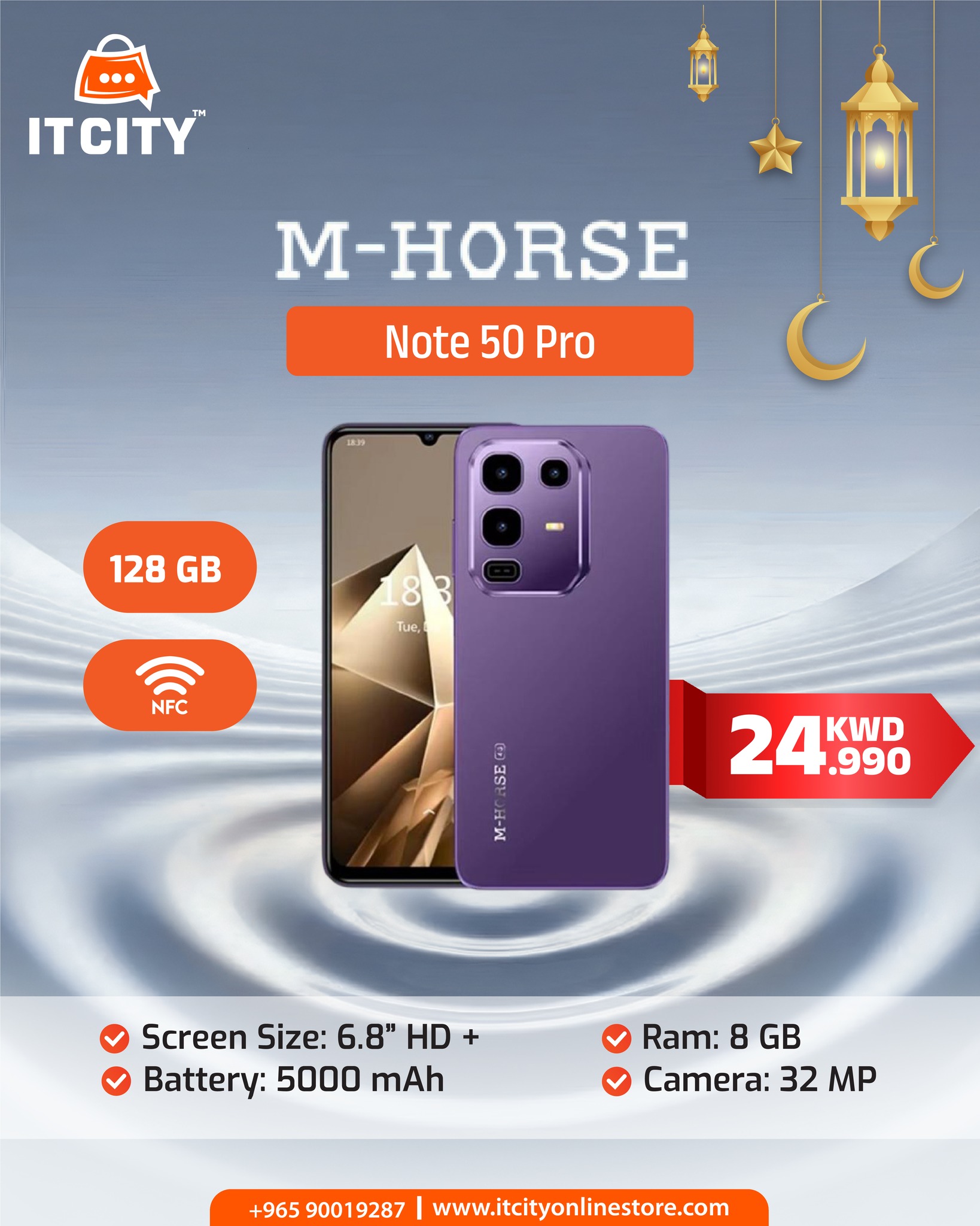 IT-City - M-HORSE Note 50 Pro comes with 8GB RAM for smooth ...