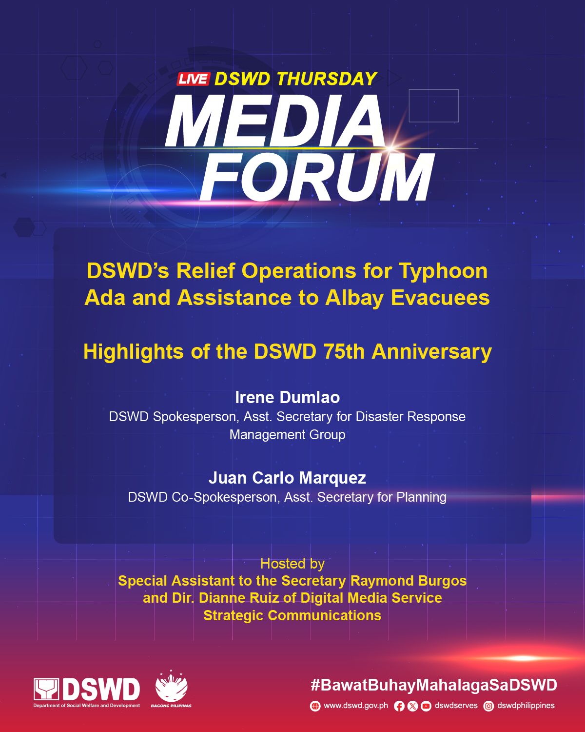 Department - Abangan Bukas sa DSWD Thursday Media Forum! Para sa unang ...