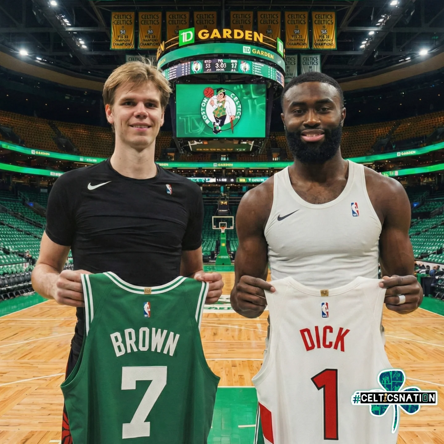 #CelticsNation - Jersey swap anyone 😅☘️ #CelticsWin #CelticsNation ...
