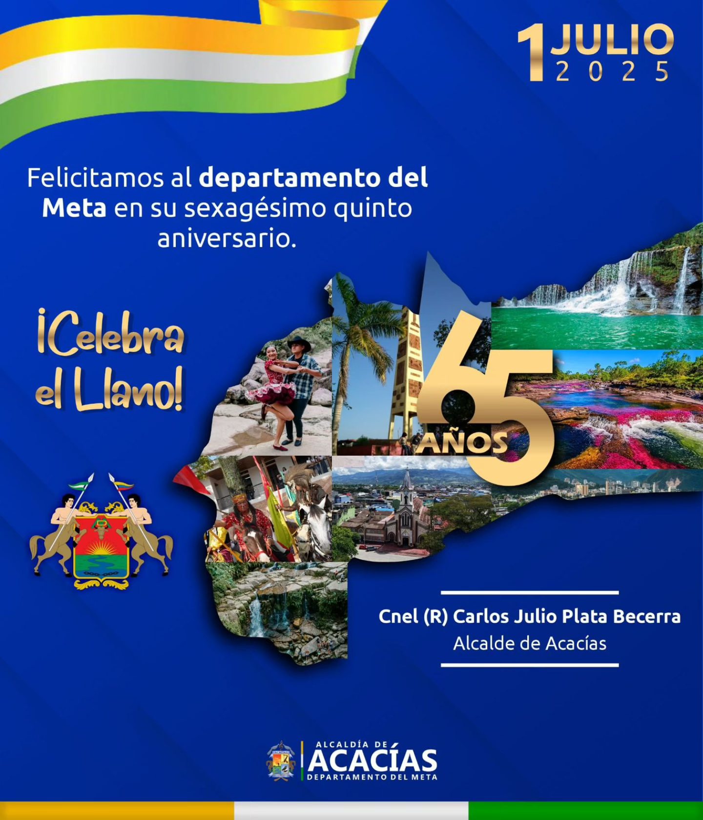 Coronel - ¡Felices 65 años, Departamento del Meta!🎉 Desde el municipio ...