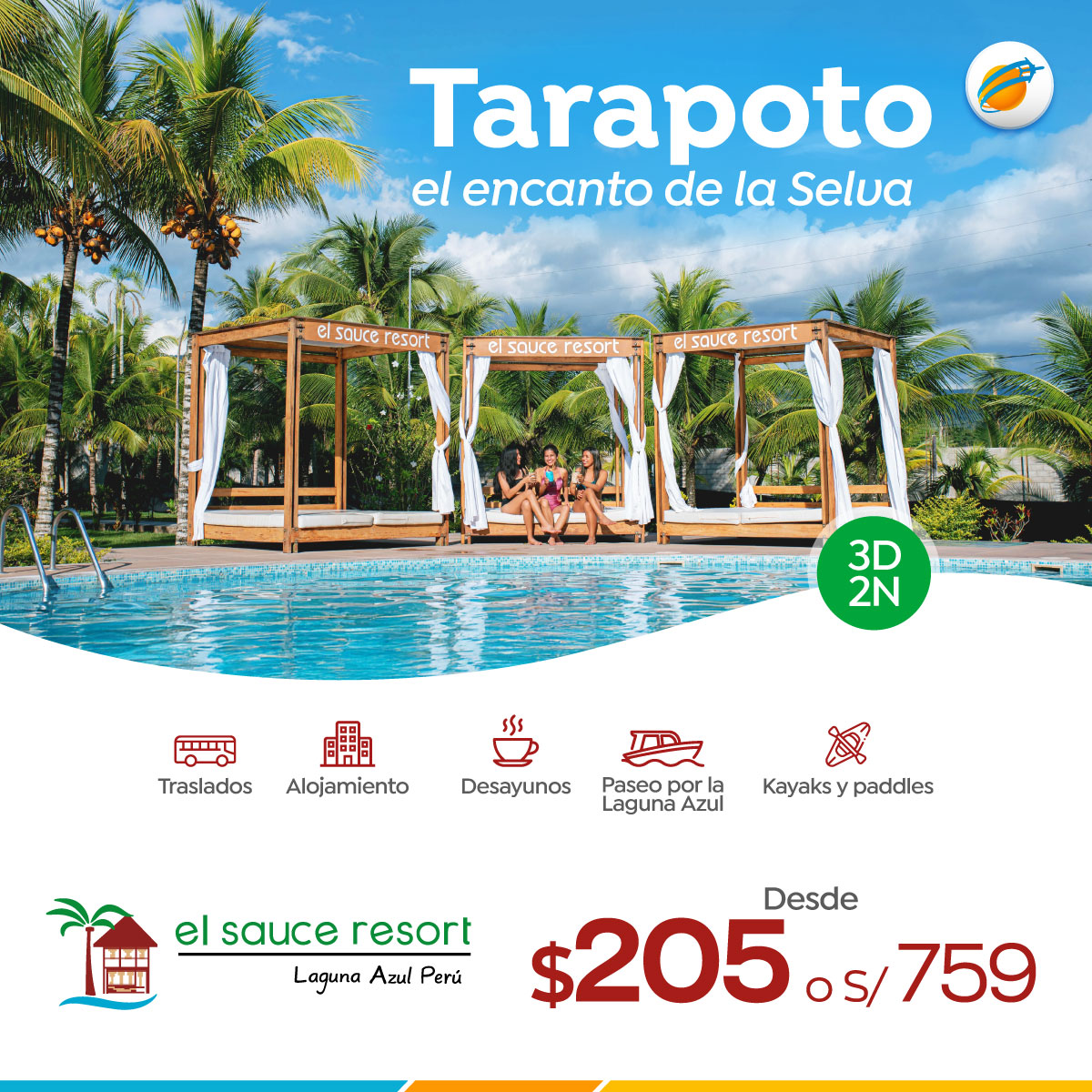 CTM - ¡El Sauce Resort: Todo el encanto de la Selva! 🤩 Paquete incluye ...