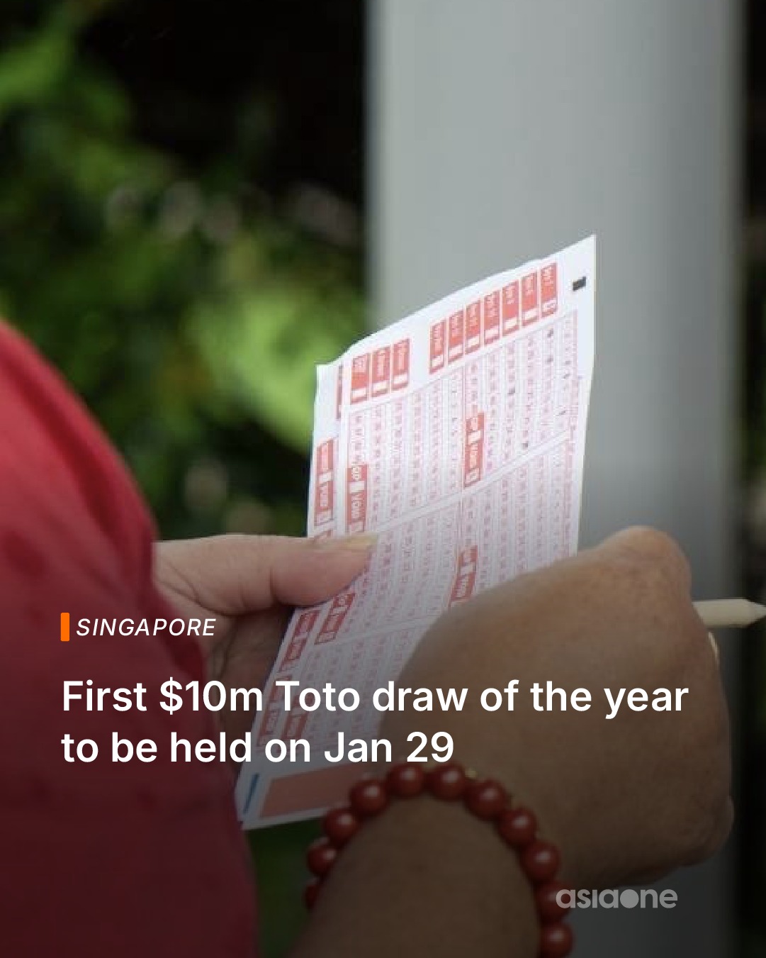 AsiaOne - 2026's first Toto cascade draw will be held on Thursday (Jan ...