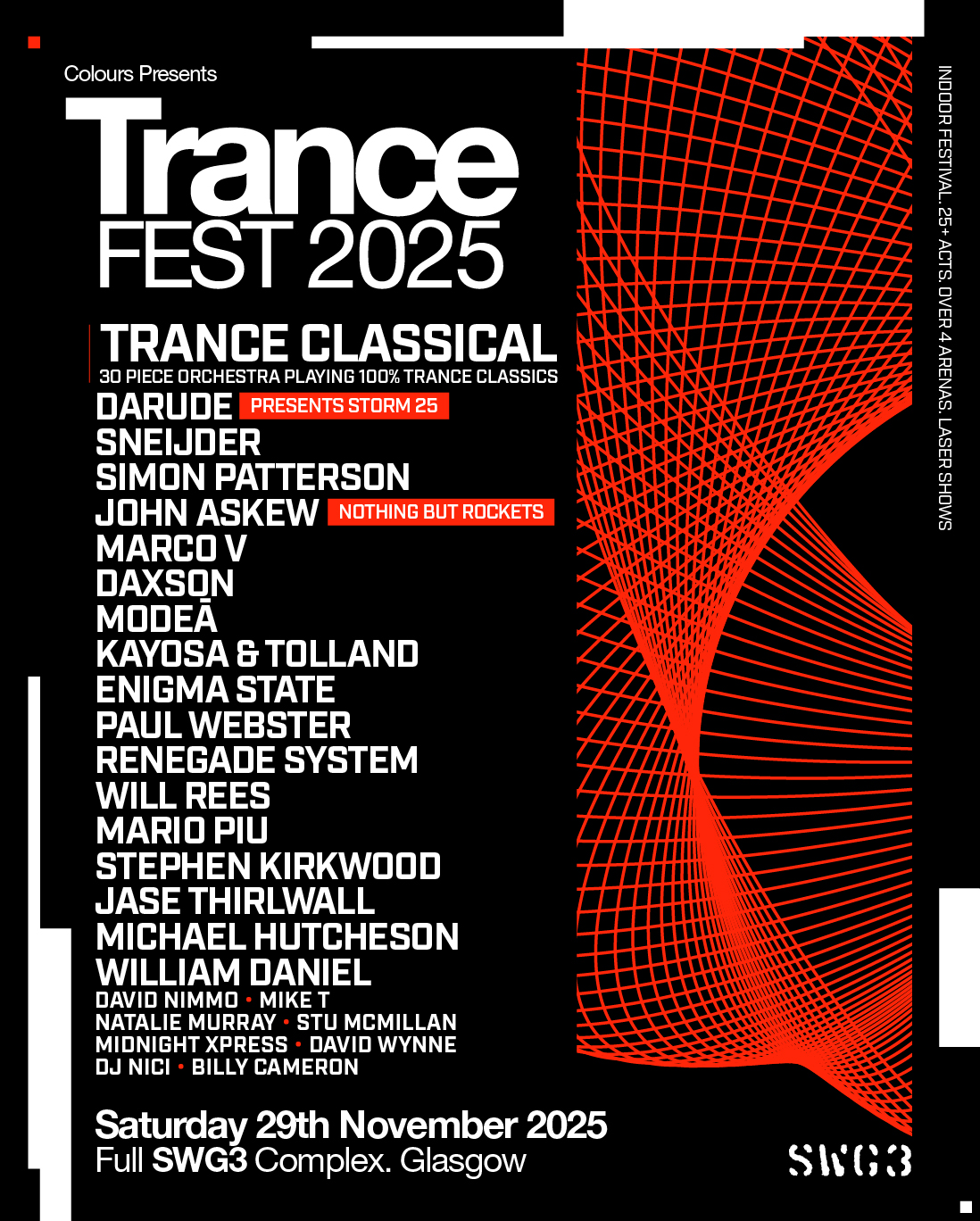 Colours - Buckle up! The full lineup for Trancefest 2025 has landed ...