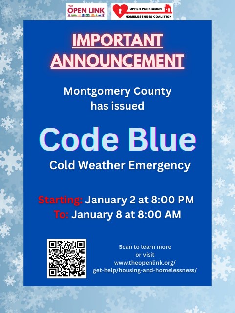 The Open - CODE BLUE WEATHER EMERGENCY EXTENDED Montgomery County has ...
