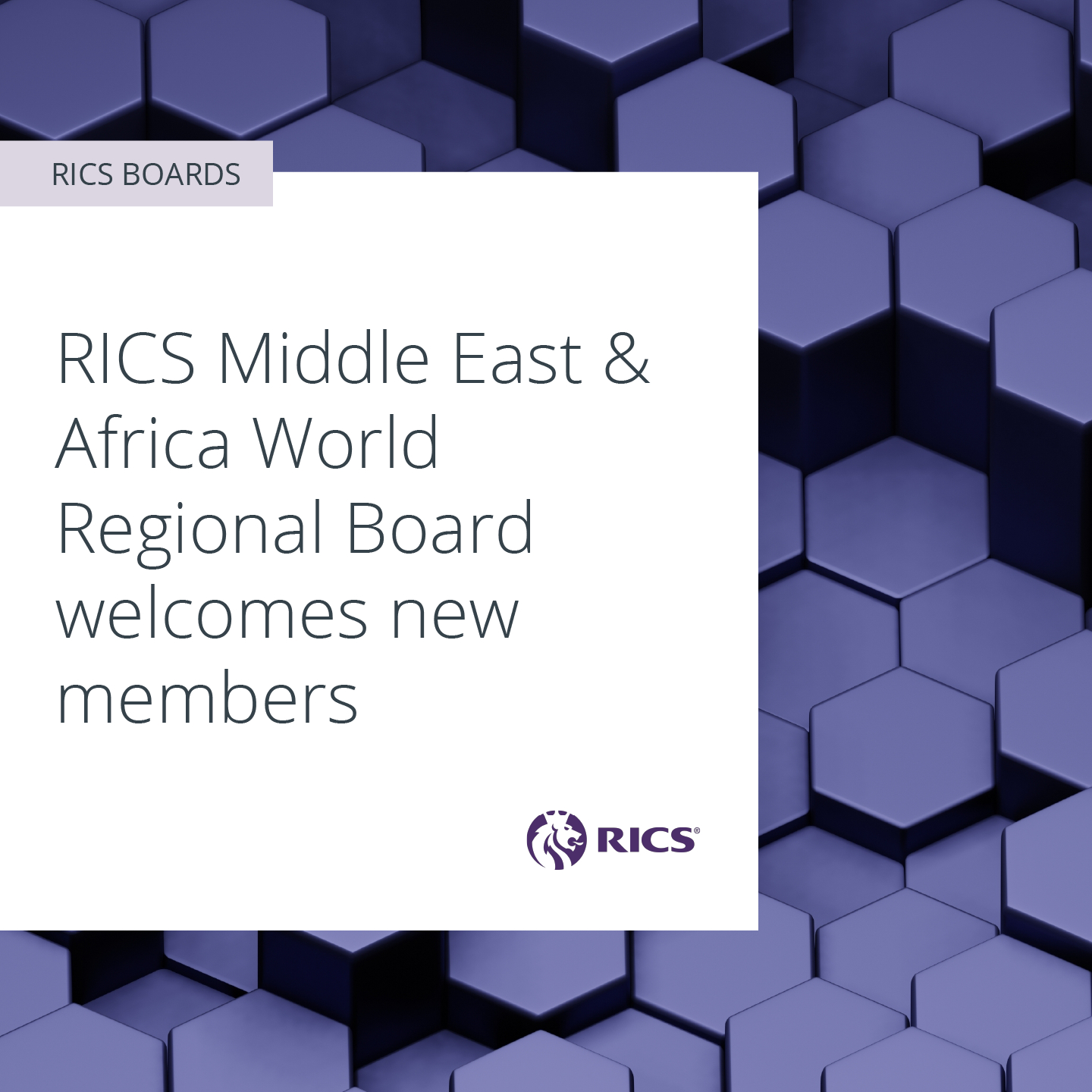 RICS - 👏 We’re pleased to welcome five new appointments to... | Facebook